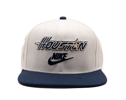 Kšiltovka Nike - Cooperstown Dri-Fit Pro - Houston Astros - White 10A/Midnight Navy 44B