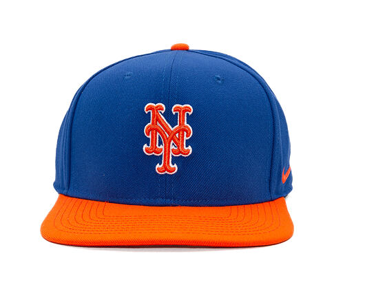 Kšiltovka Nike - Dri-Fit Pro - New York Mets - Rush Blue 4EW/Team Orange 89L