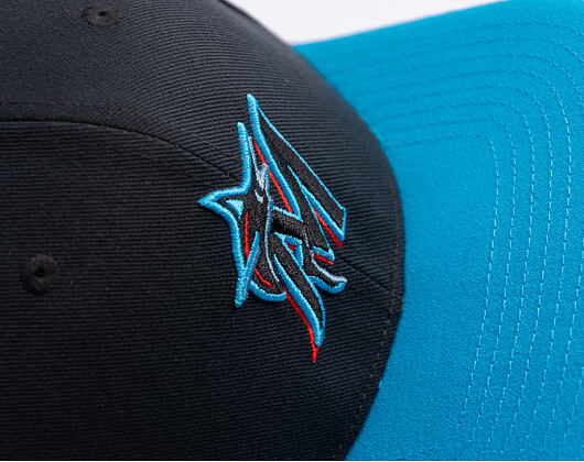Kšiltovka Nike - Dri-Fit Pro - Miami Marlins - Black 00A/Light Current Blue