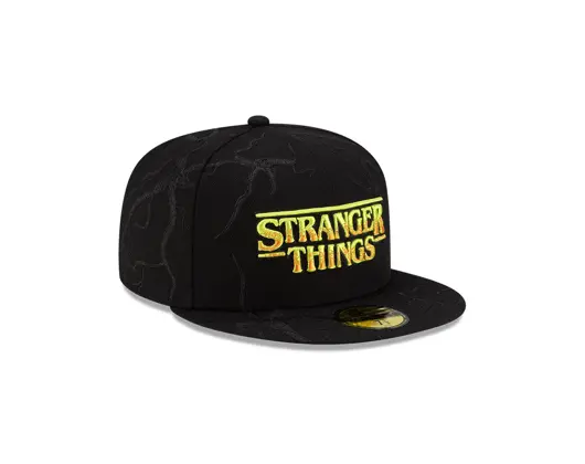 Kšiltovka New Era - All Over Vines 59FIFTY - Stranger Things - Black