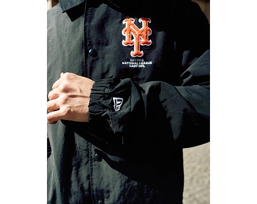 Bunda New Era - MLB Coaches Jacket - NY Mets - Black