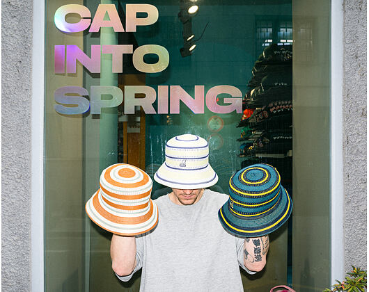 Klobouk Kangol - Tropic Resort Stripe Lahinch - Celestial Teal Multi