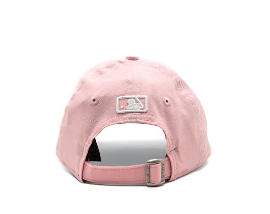 Dětská Kšiltovka New Era - MLB Linen 9FORTY M-CROWN - LA Dodgers - Pink Rouge / White