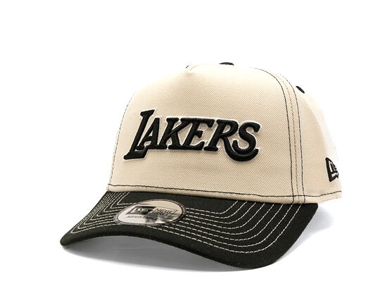 Kšiltovka New Era - NBA City Icon 9FORTY A-Frame - LA Lakers - Cream / Black