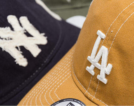 Kšiltovka New Era - MLB Cotton Canvas Trucker 9TWENTY - LA Dodgers - Dusted Ochre