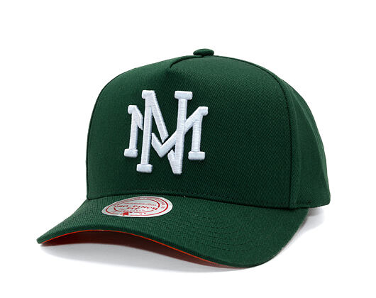 Kšiltovka Mitchell & Ness  - Branded Emerald Slam Pro Pinch Snapback - Green/Orange
