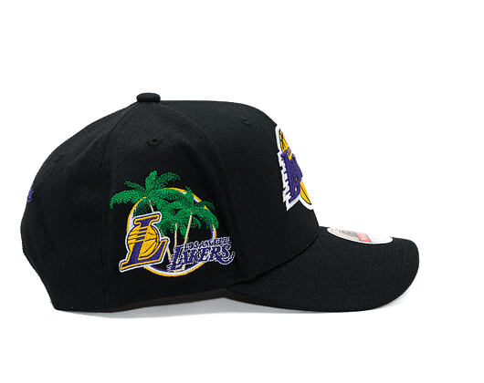 Kšiltovka Mitchell & Ness  - NBA Classic Red Snapback Custom Patch - Los Angeles Lakers - Black