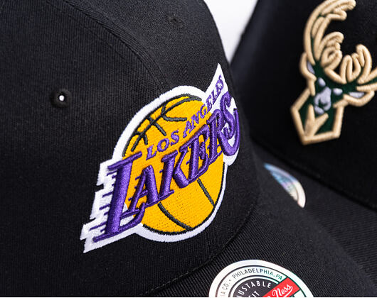 Kšiltovka Mitchell & Ness  - NBA Classic Red Snapback Custom Patch - Los Angeles Lakers - Black