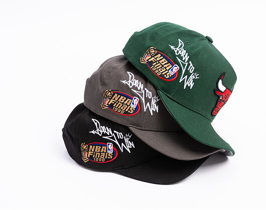 Kšiltovka Mitchell & Ness  - NBA Born To Win - Pro Pinch Snapback - Chicago Bulls - Grey