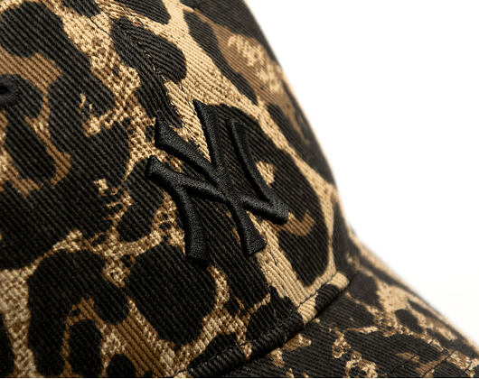 Dámská Kšiltovka New Era - MLB Summer Leopard 9TWENTY - NY Yankees - Brown / Camel