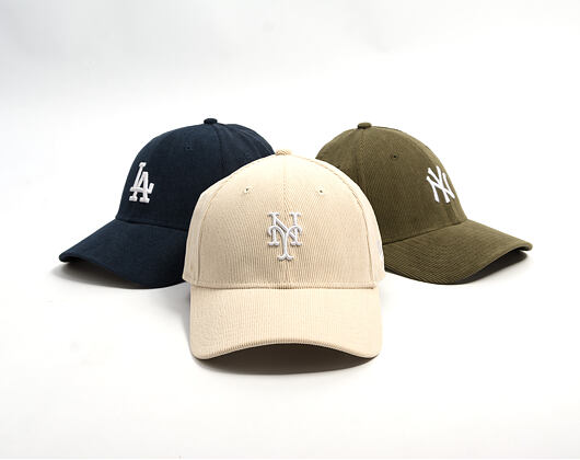 Kšiltovka New Era - MLB Soft Cord 9FORTY - NY Mets - Stone