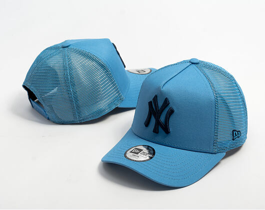 Dětská Kšiltovka New Era - MLB Essential 9FORTY A-Frame Trucker - NY Yankees - Blue / Ocean Blue