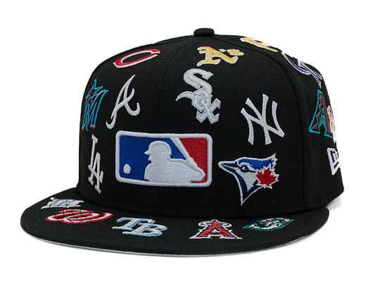 Kšiltovka New Era - MLB All Over Logo 59FIFTY - Black