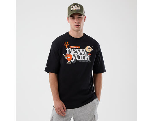 Triko New Era - MLB Icon Graphic Tee - NY Mets - Black