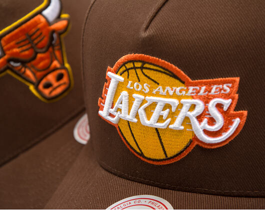 Kšiltovka Mitchell & Ness - NBA - Chestnut Peak - Los Angeles Lakers - Brown