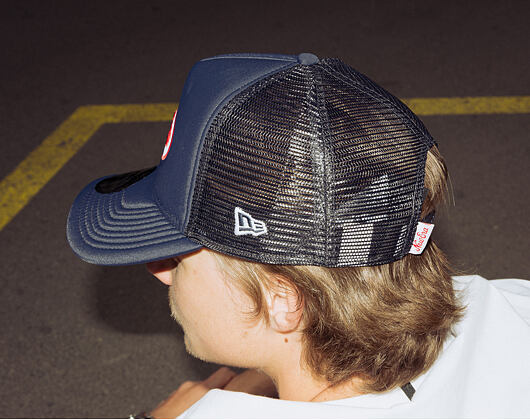 Kšiltovka New Era - Branded Oval Foam Patch 9FORTY A-Frame Trucker - Navy