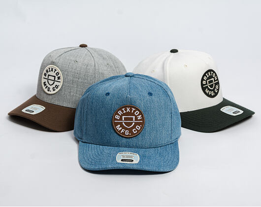 Kšiltovka Brixton - Crest C Mp Snapback - Medium Rinse Denim