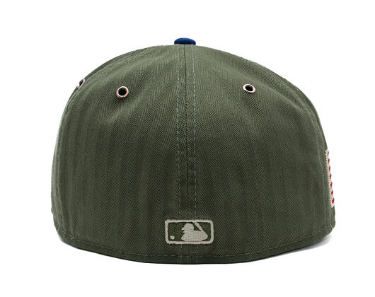 Kšiltovka New Era - MLB Three Looms "American Herringbone" 59FIFTY - LA Dodgers - Team Color