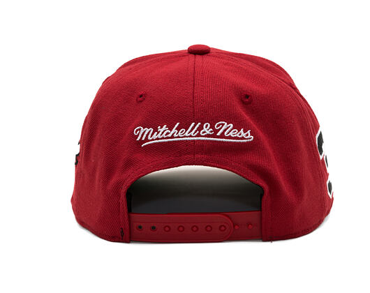 Kšiltovka Mitchell & Ness - Player Script Hwc - NBA - Chicago Bulls - Scottie Pippen - Red