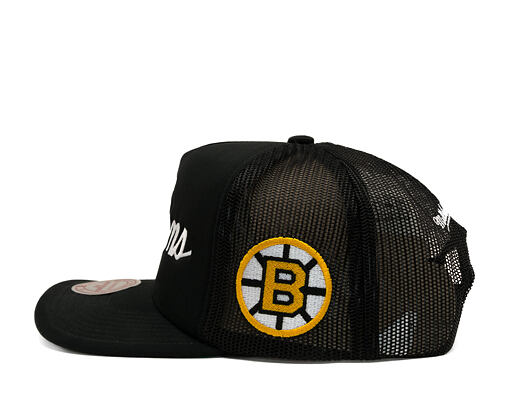 Kšiltovka Mitchell & Ness - Head Coach Trucker - NHL - Boston Bruins - Black