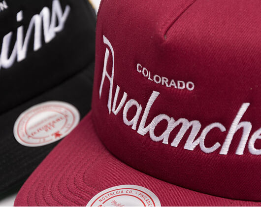 Kšiltovka Mitchell & Ness - Head Coach Trucker - NHL - Colorado Avalanche - Maroon