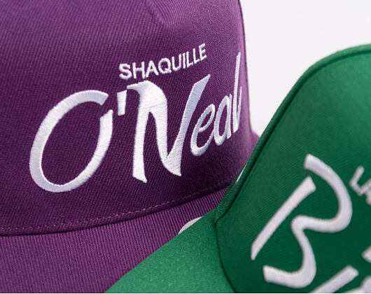 Kšiltovka Mitchell & Ness - Player Script Hwc - NBA - Los Angeles Lakers - Shaquille O'Neal - Purple