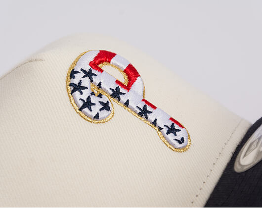 Kšiltovka New Era - MLB "American Flag" 9FIFTY - Philadelphia Phillies - Chrome White