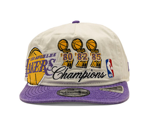 Kšiltovka New Era - NBA "Hardwood Classic Champions" 19TWENTY - LA Lakers - Chrome White / Team Colo