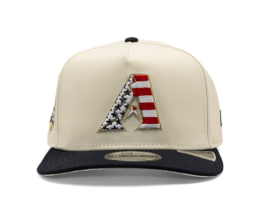 Kšiltovka New Era - MLB "American Flag" 9FIFTY - Arizona Diamondbacks - Chrome White