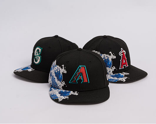 Kšiltovka New Era - MLB "Tidal Wave" 59FIFTY - Arizona Diamondbacks - Black