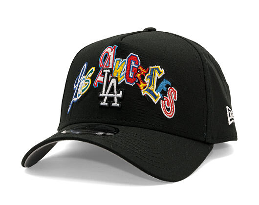 Kšiltovka New Era - MLB "Letter" 9FORTY A-Frame - LA Dodgers - Black