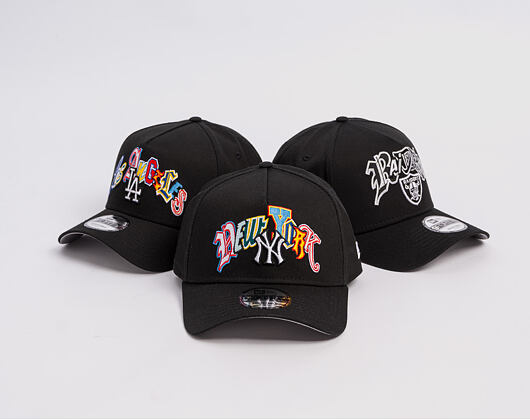Kšiltovka New Era - MLB "Letter" 9FORTY A-Frame - NY Yankees - Black