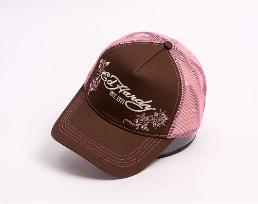 Kšiltovka Ed Hardy - Skull And Roses 5 Panel Trucker Cap