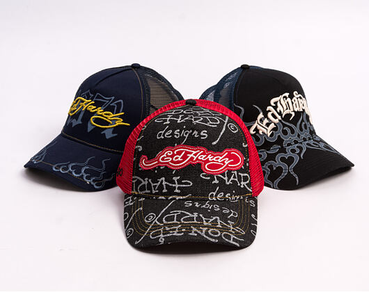 Kšiltovka Ed Hardy - Don Denim 5 Panel Trucker Cap