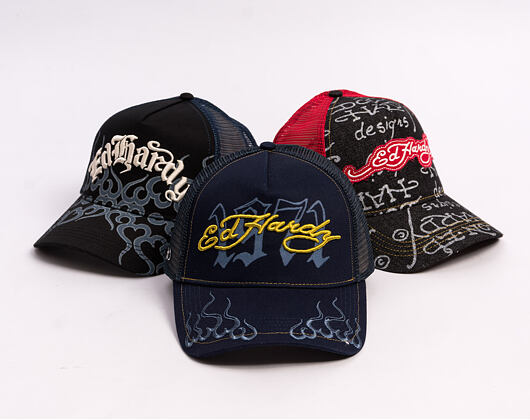 Kšiltovka Ed Hardy - 1971 5 Panel Trucker Cap - Navy