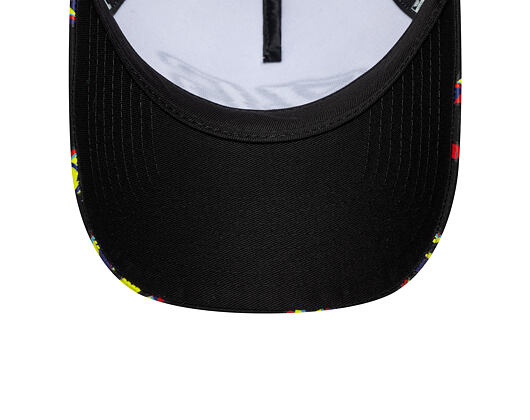 Kšiltovka New Era - Print Visor 9FORTY A-Frame Trucker - Black
