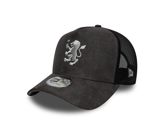 Kšiltovka New Era - Faux Suede 9FORTY A-Frame Trucker - ASTON VILLA FC - Graphite