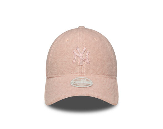 Dámská Kšiltovka New Era - MLB Winter Borg Teddy 9FORTY M-CROWN - NY Yankees - Blush Pink