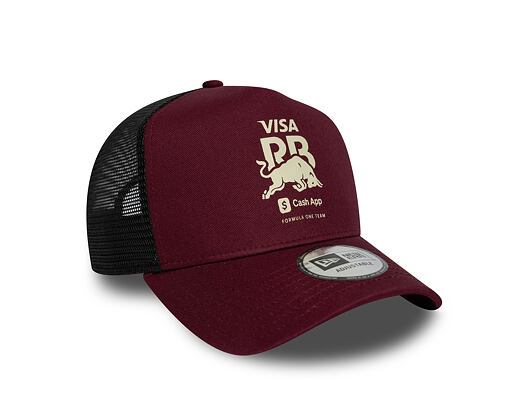 Kšiltovka New Era - F1 Seasonal 9FORTY A-Frame Trucker - Visa Cash App RB - Burgundy