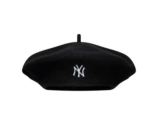 Dámský Baret New Era - MLB Wool Script Beret - NY Yankees - Black