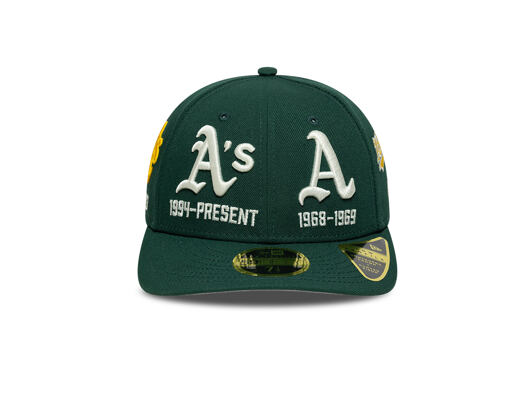 Kšiltovka New Era - MLB IMAGE DROP All-Over 59FIFTY Low Profile - Oakland Athletics - Green