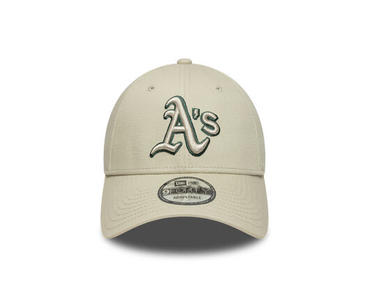 Kšiltovka New Era - MLB Team Outline 9FORTY - Oakland Athletics - Stone / Cilantro Green