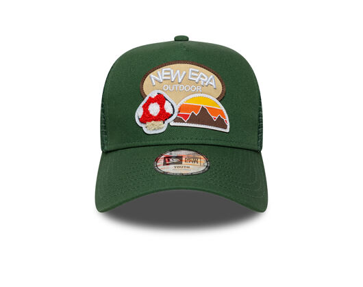 Dětská Kšiltovka New Era - Branded Outdoor 9FORTY A-Frame Trucker - Cilantro Green