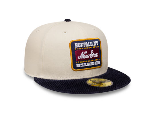 Kšiltovka New Era - Branded Patch Cord 59FIFTY - Cream / Navy