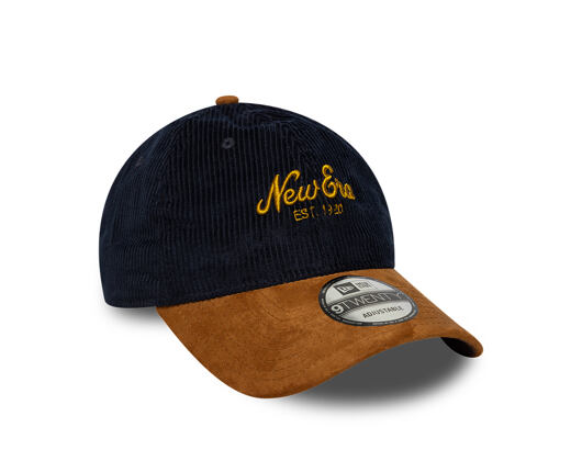 Kšiltovka New Era - Branded Cord Mix 9TWENTY - Navy / Brown