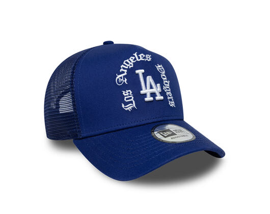 Kšiltovka New Era - MLB Wordmark 9FORTY A-Frame Trucker - LA Dodgers - Royal