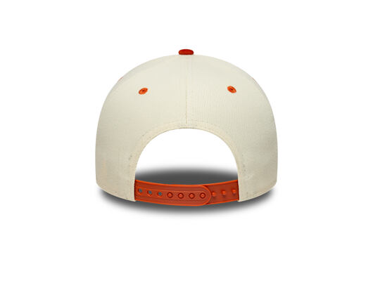 Kšiltovka New Era - MLB Wordmark Suede 9FORTY A-Frame - NY Yankees - Cream / Warm Flame