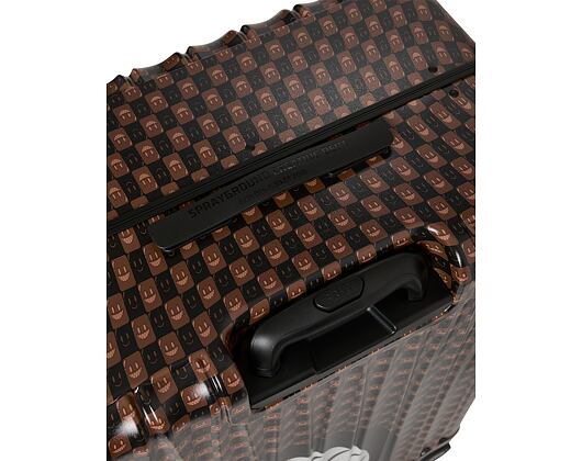 Kufr Sprayground - Sharks In Paris Wtf Bubble Brown Check Full-Size Luggage
