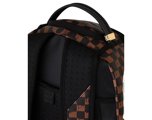 Batoh Sprayground - Brown And Cream Drip Check Shark Backpack
