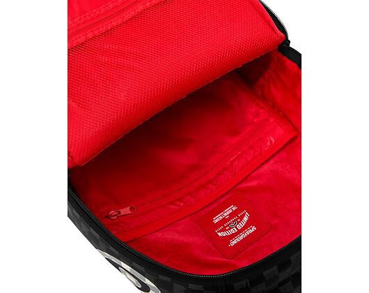 Batoh Sprayground - Black And White Drip Check Shark Backpack